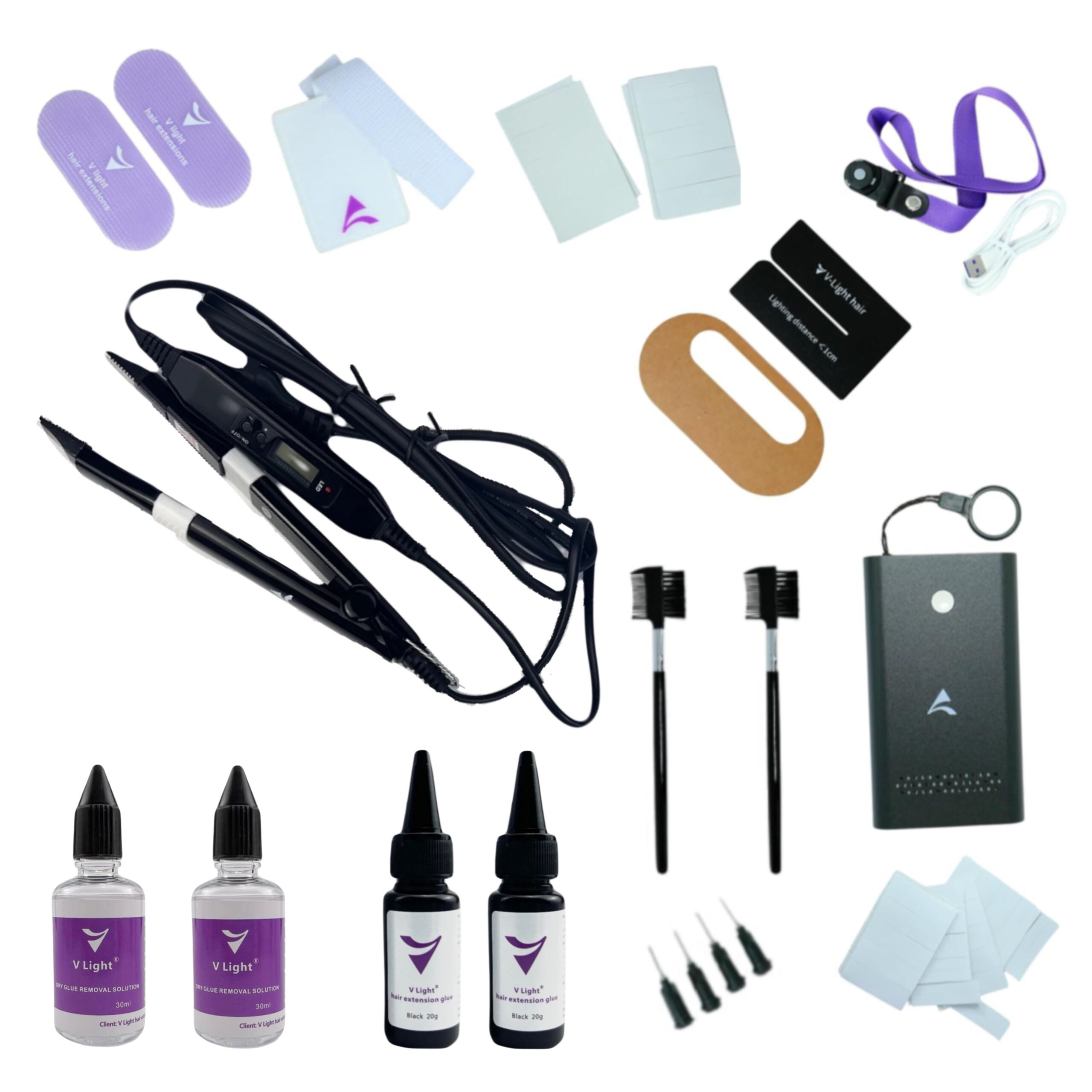 V-Light – UV Hair Extensions Set